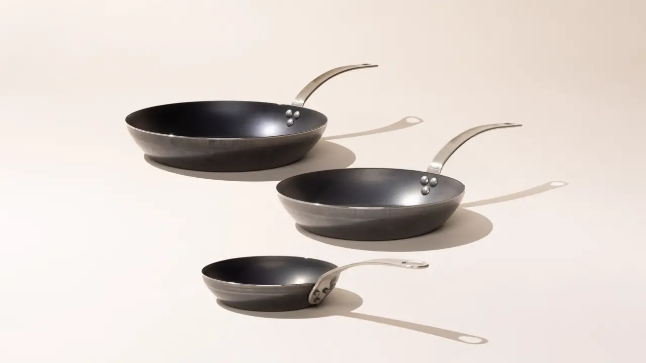 carbon steel frying pan set