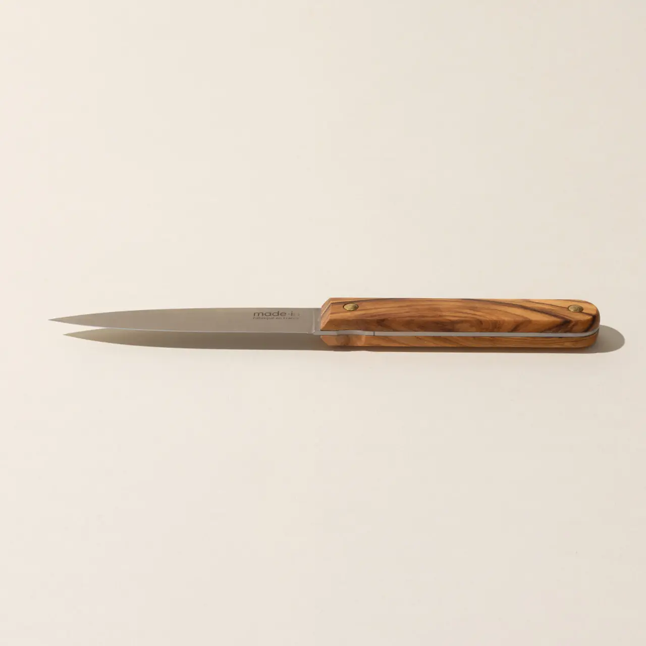 steak knives olive wood top