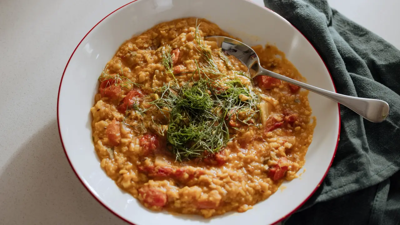 tomato fennel dal