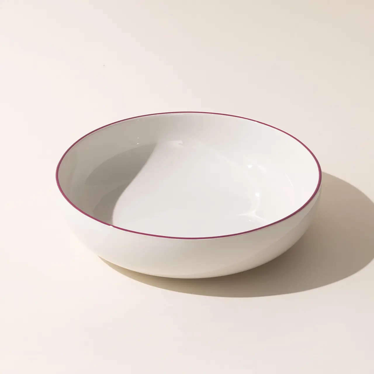 serving bowl ruby red