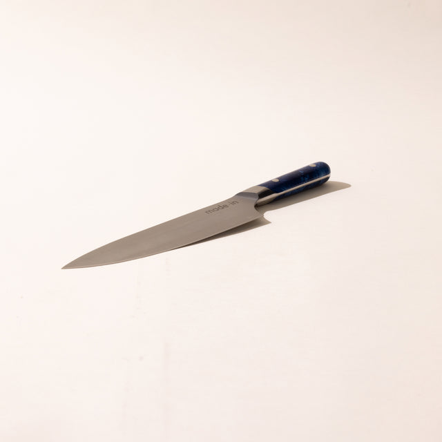 8 inch chef knife limited edition blue carapace handle