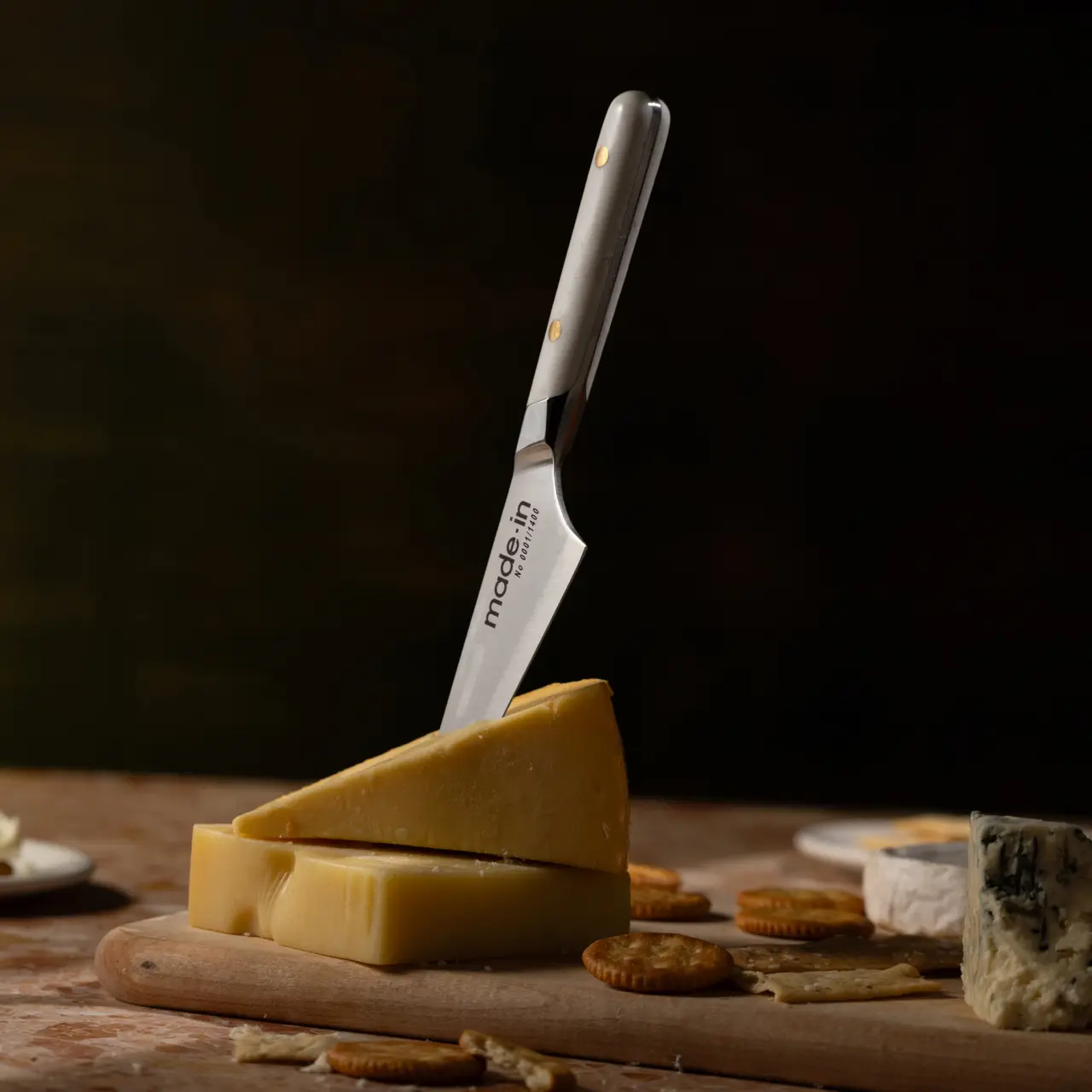 cheese knife in cheese