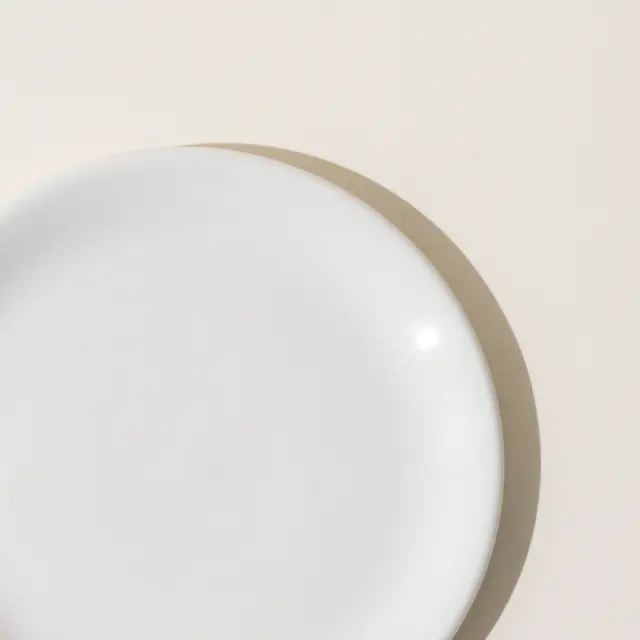 undecorated bread and butter plate zoom