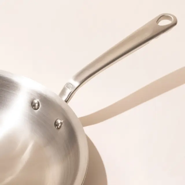 12 inch stainless steel frying pan detail image