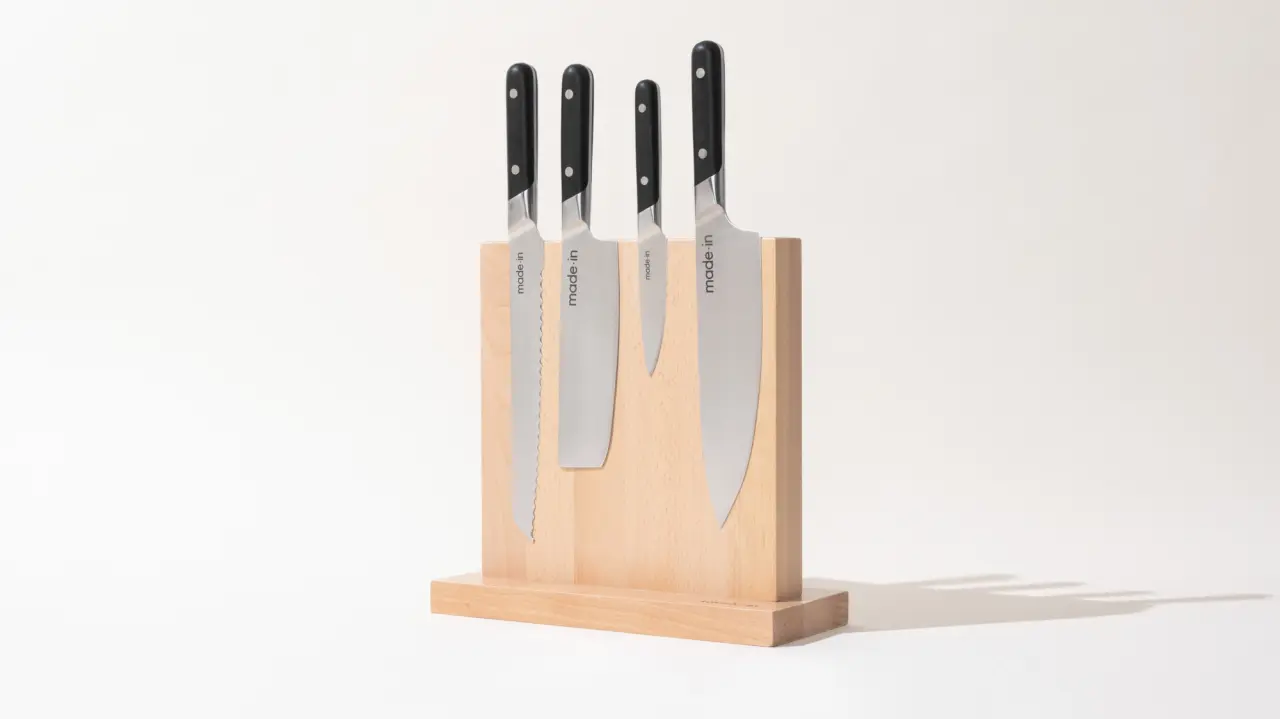 knife block black set