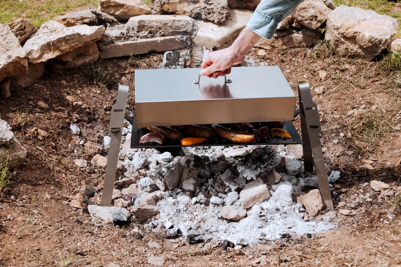 griddle system over coals