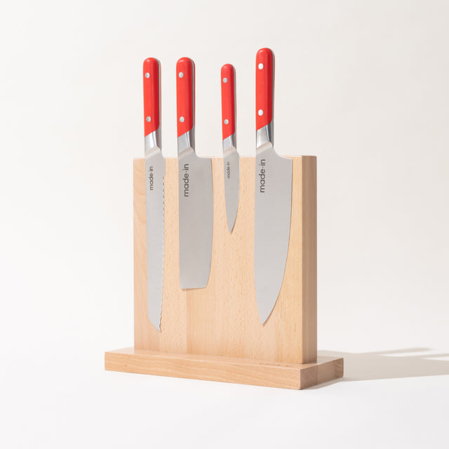 Pomme Red · 4-Piece with Knife Block