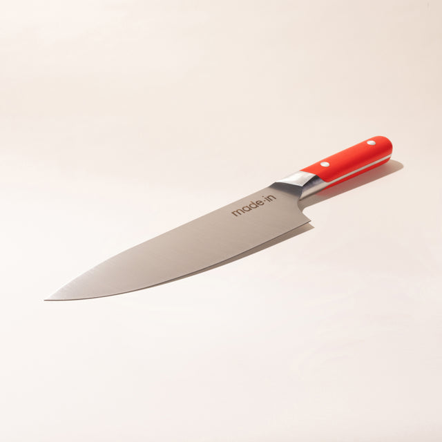 8 inch chef knife red