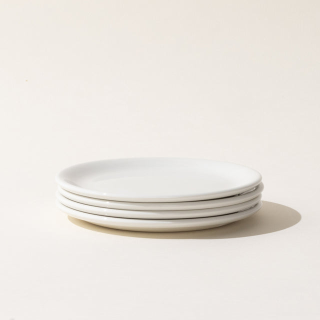 bread and butter plates 4 pack white